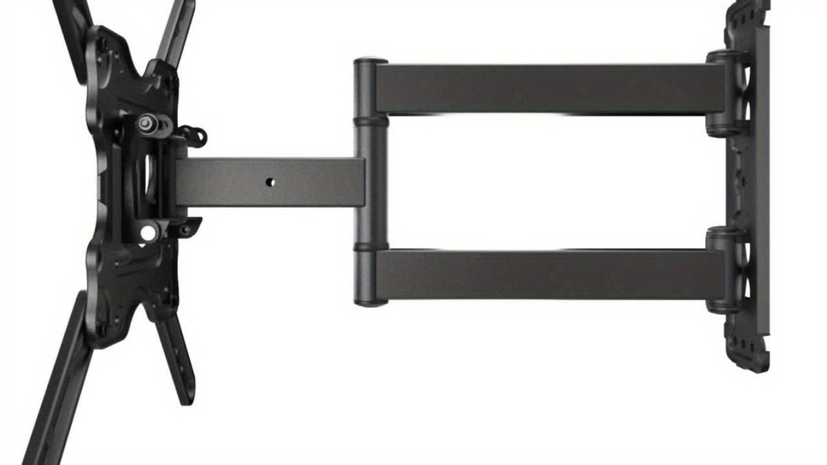 Heavy Duty TV Wall Mount 26-60 Inch Full Motion – Stainless Steel Swivel Tilt Extension Arm, VESA 400x400mm, Holds 77 lbs, Universal Fit for Samsung LG Sony TCL Vizio Hisense, Black