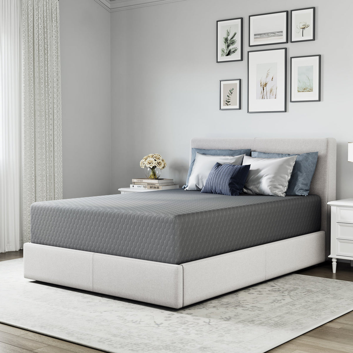 Mattress shown in the Full, 8 inch option