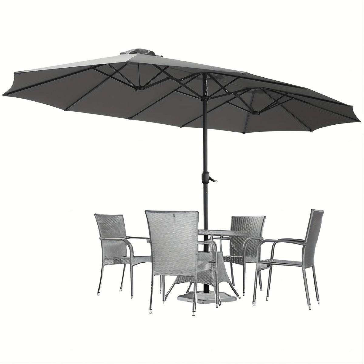 Patio Umbrella shown in the Dark Gray option