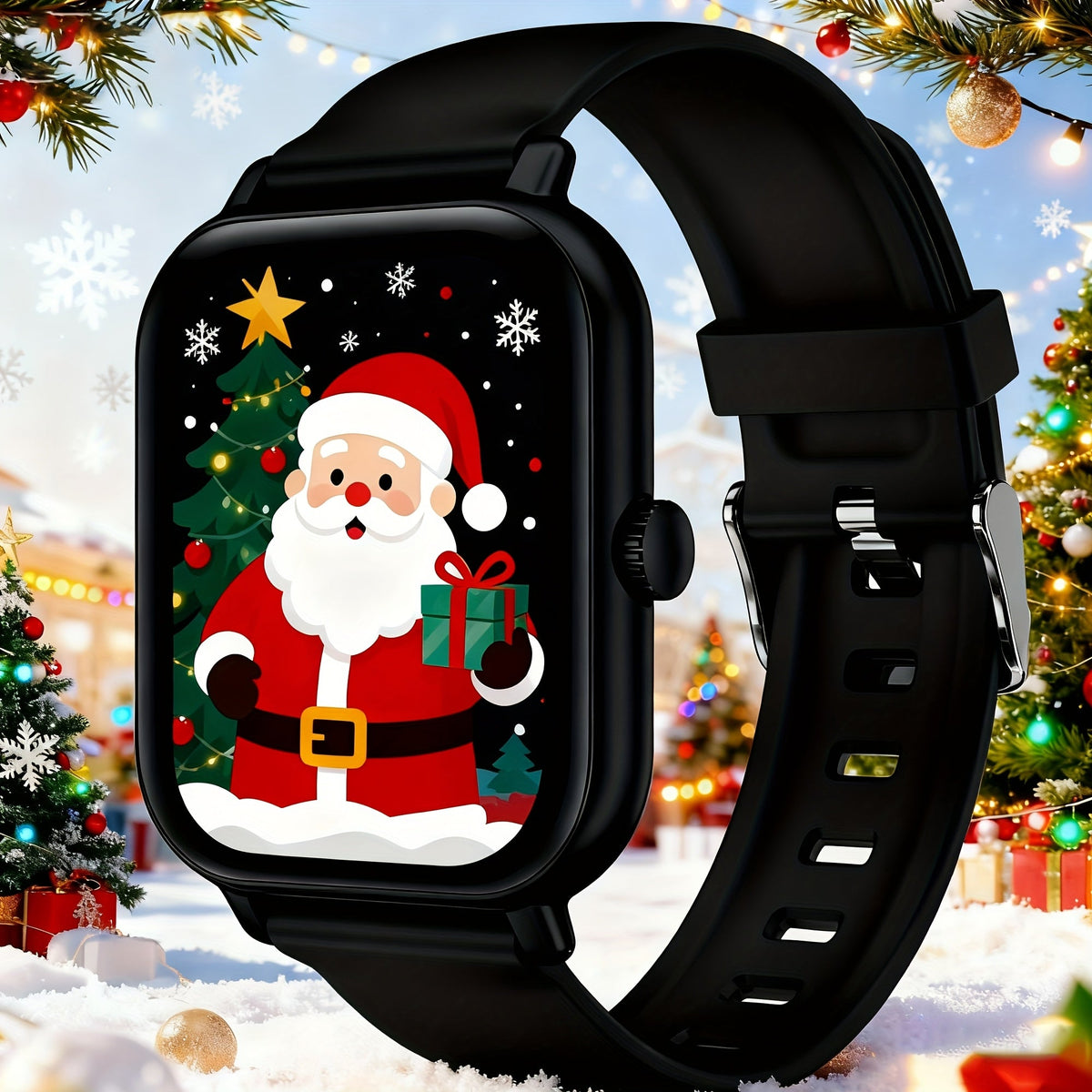 Large Screen Smart Watch with HD Voice Calling, Unisex Bluetooth Smartwatch, Message Reminder, Multiple Sport Modes, Heart Rate Sleep Tracker, Compatible with iPhone & Android – Outdoor Daily Wear Gift Watch 8 Colors