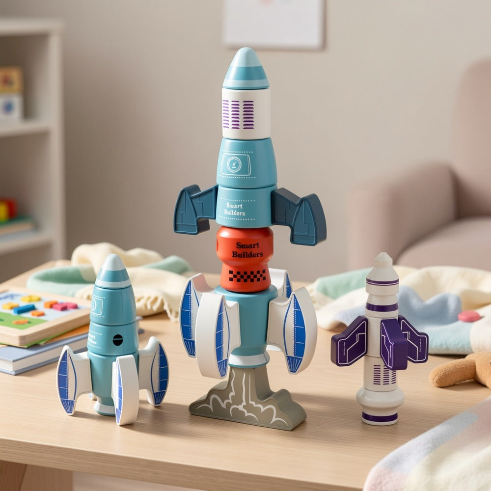 Magnetic Robot Building Toy, 33 Pieces with Storage Box for Kids Ages 3-5