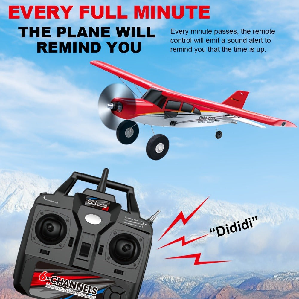 QIDI560 Brushless 6-Channel RC Plane with 2 Batteries