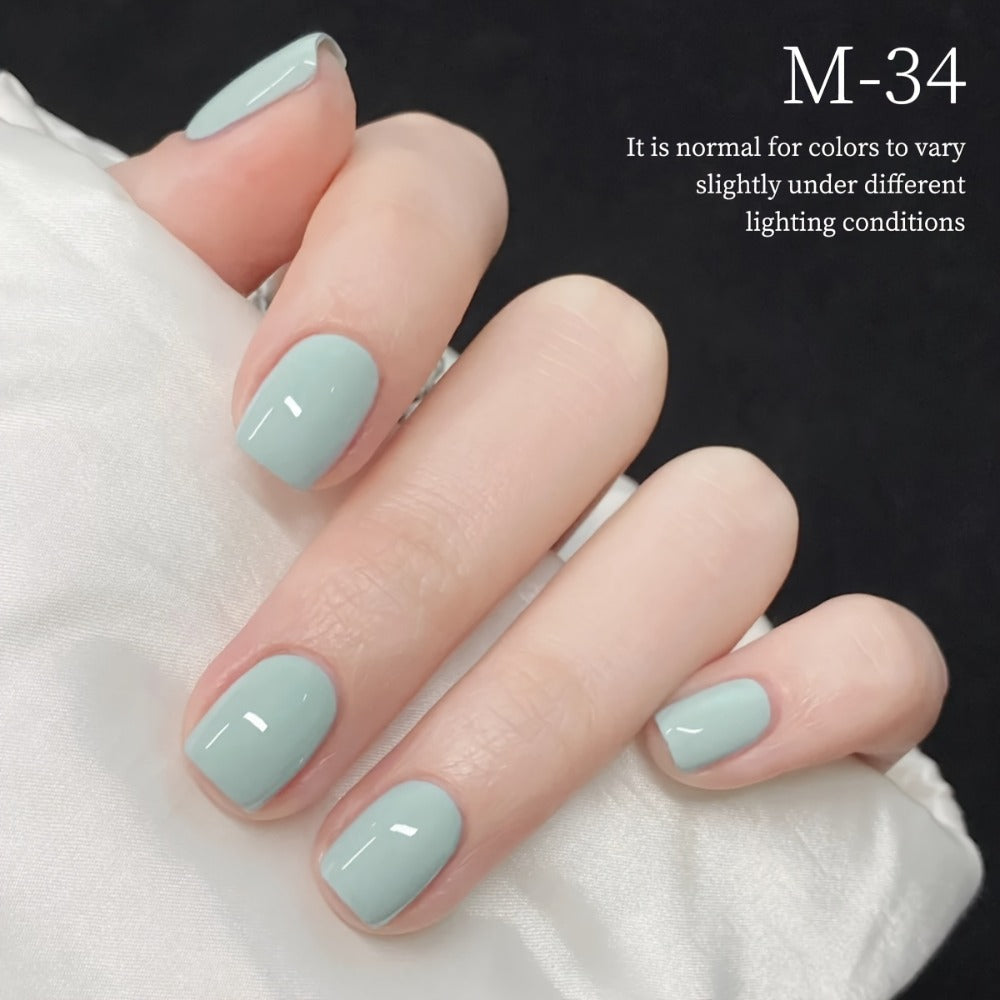 Blue Gel Nail Polish Set 6 Colors — Peacock Sky Sapphire Navy Light Deep Blue High Saturation UV LED Soak Off Alcohol Free Long Lasting Salon Quality Manicure Pedicure Nail Art Gift for Women