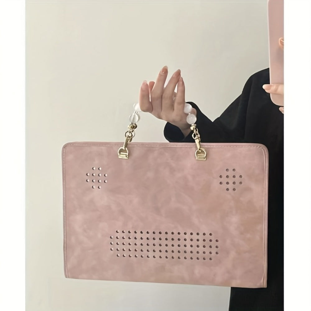 Laptop Sleeve Bag 13 14 15.6 16 Inch Protective Case with Carrying Strap Inner Liner Pouch Compatible MacBook HP Dell Lenovo Multi-Color Portable Shoulder Handbag Travel Briefcase for Women Men