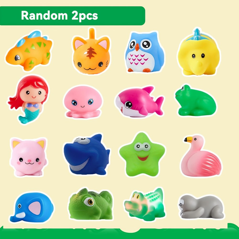 Light Up Mermaid Bath Toys LED Flashing Floating Bathtub Toy for Toddlers – Colorful Glow Bath Time Toys for Baby, Kids, Boys & Girls, Birthday Valentine Pool Party Gift – 2, 8 or 12 Pack