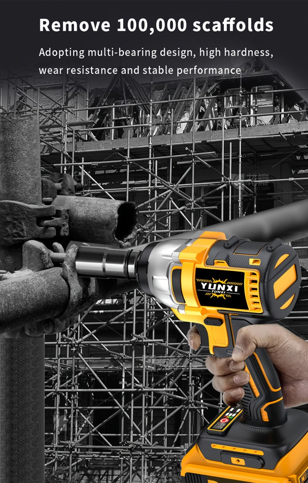 21V Cordless Drill Brushless Impact Wrench Multifunctional – Lithium Battery, Quick Charger, Variable Speed, Tighten Screws & Bolts, Compact Power Tool for Home, Car Repair & DIY – Multiple Battery & Bundle Configurations