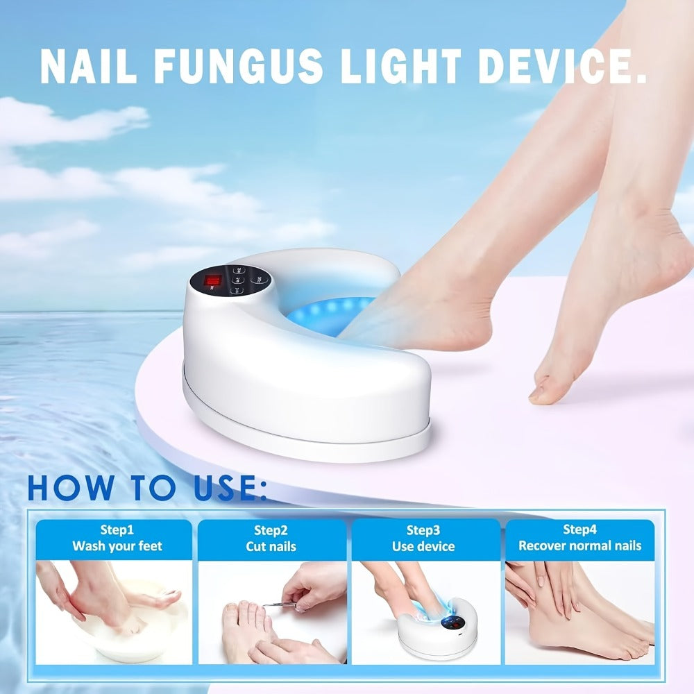 Nail Fungus Light Device FDA Cleared – KTS Toenail Fungus Treatment for Fingernails & Toenails, Repairs Damaged, Discolored & Thickened Nails, Portable At-Home Nail Fungus Laser Device