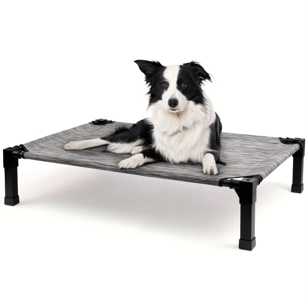 Elevated Dog Bed Cooling Raised Cot with Metal Frame – Washable Breathable Mesh, No-Slip Feet, Portable Dog Cot for Indoor & Outdoor Use, 4 Sizes, 7 Colors