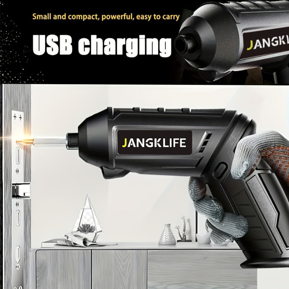 Electric Screwdriver Set 16pcs, 90° Rotatable Foldable Cordless Screwdriver Kit with 1200mAh Rechargeable Battery & Bits