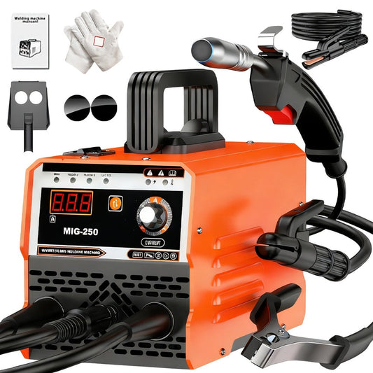 Gasless MIG Welder with Stick/ARC Welding and Machine or Accessory Bundle Options