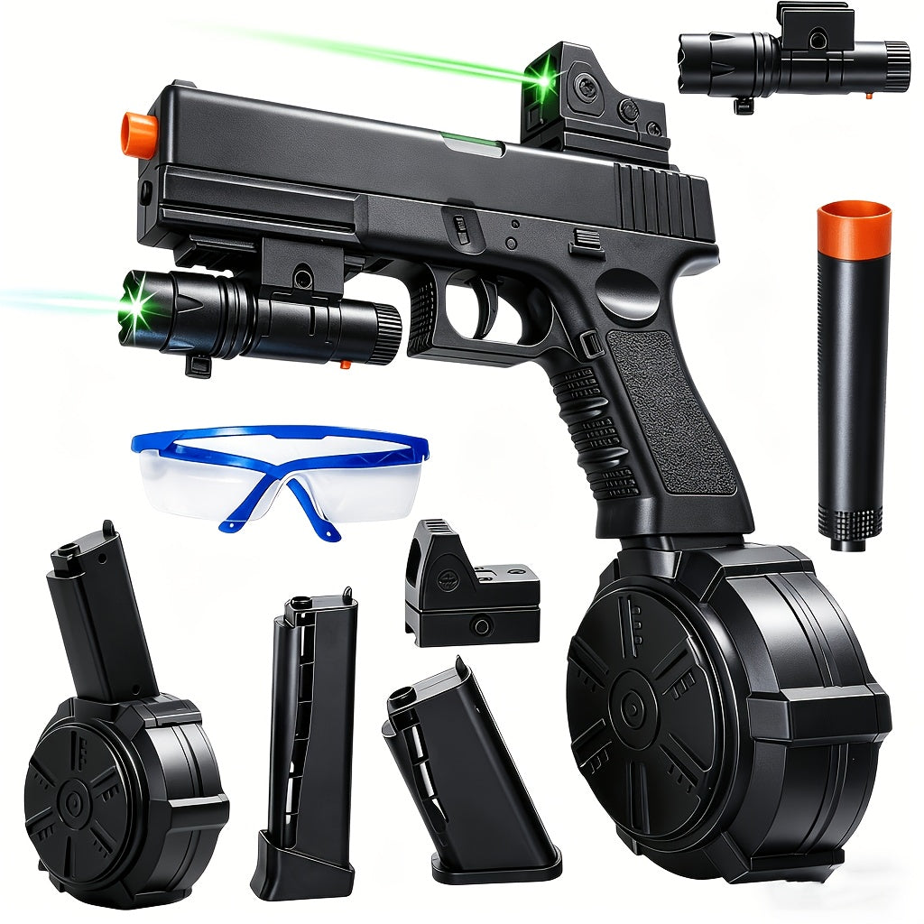 High-Power Electric Gel Blaster Auto Shooting Toy – Rechargeable, Long Battery Life, ABS Portable Build, Outdoor Indoor Team Battle Game for Ages 12+, Halloween Christmas Birthday Party Gift