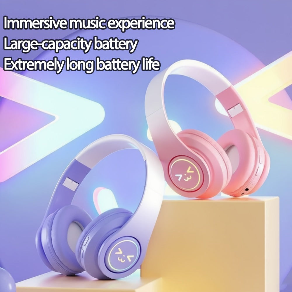 ANC Wireless Headphones Bluetooth 5.3 Foldable Lightweight Over-Ear with Mic – Powerful Bass Stereo for Home Office Travel – Christmas Birthday Gift