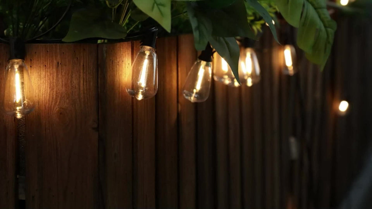 Solar String Lights Outdoor LED – 39/50/72/100/105FT Spherical Bulb & Warm/Cool White with Remote Control | IP65 Waterproof 12-Hour Solar Powered Fairy Lights for Patio, Garden & Festival Decoration