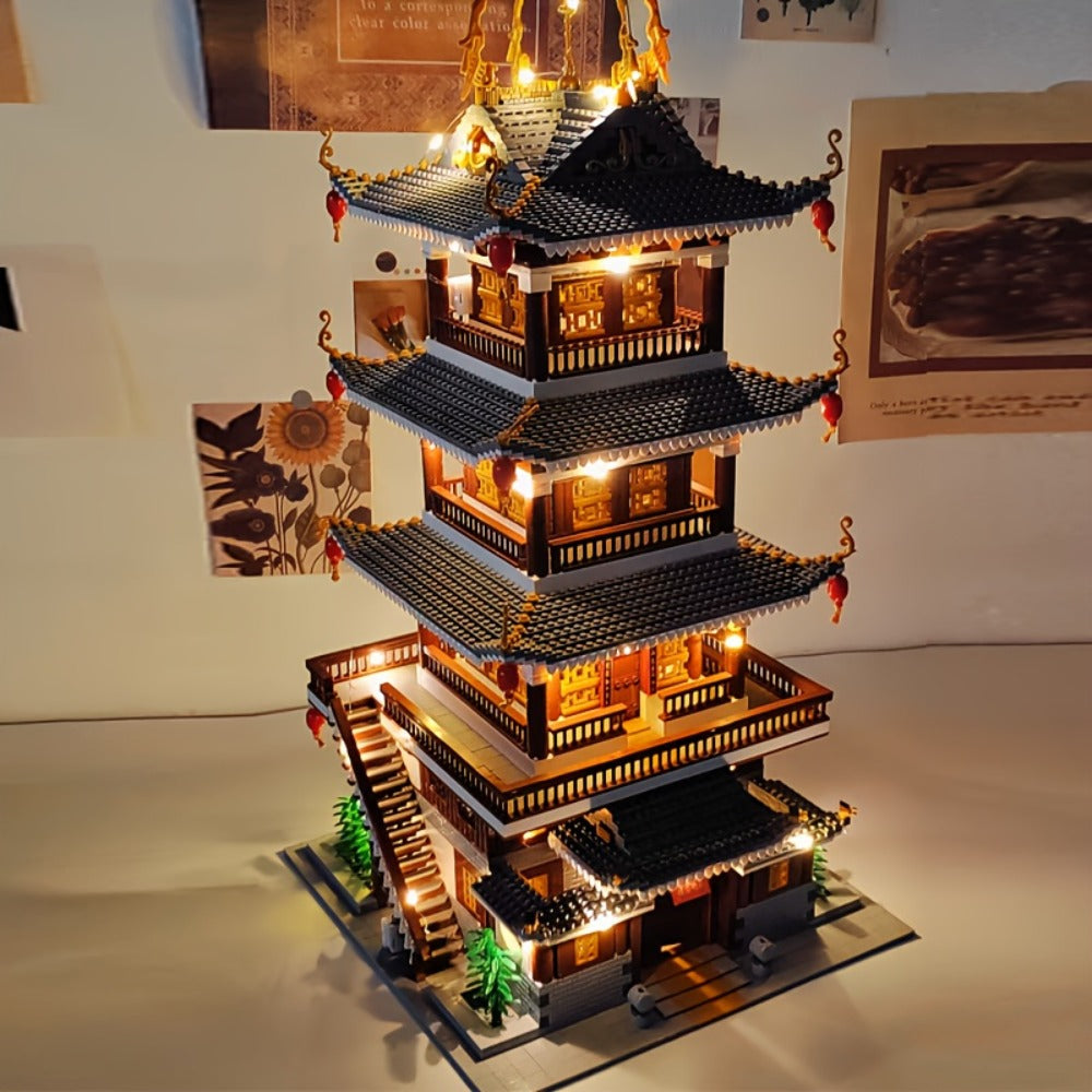 Ancient Chinese Palace Building Set, 6,134 Mini Bricks, Heavenly Fairy Mirror