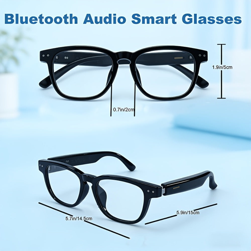 164-Language Translation Glasses with Real-Time AI Voice Translator – Bluetooth Music & Calls | AI Voice Assistant | Indoor & Driving Use | Unisex Smart Eyewear Multiple Colors | Travel Business Gift