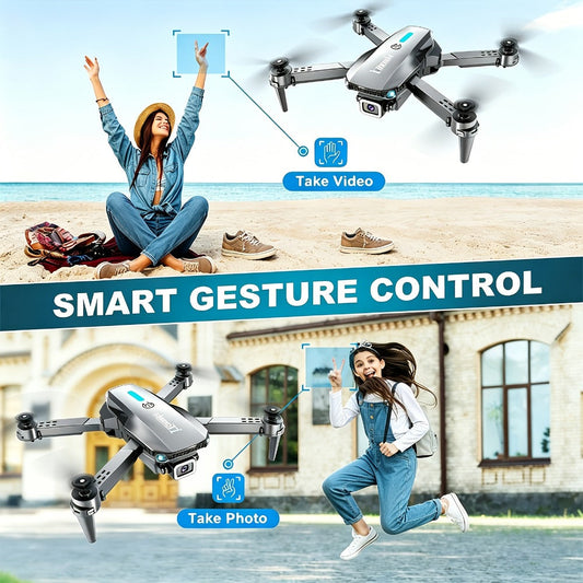 Foldable HD Camera Drone with Single or Dual Camera and Screen Remote Options