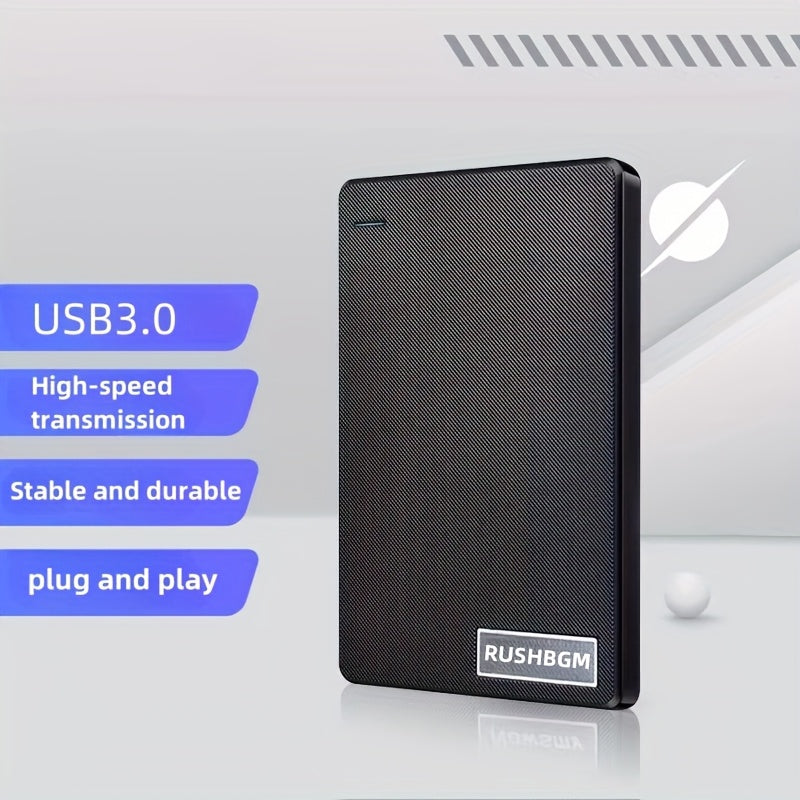4TB External Hard Drive USB 3.0 Portable HDD for PC Laptop Mac PS4 PS5 Xbox Smart TV – High-Speed Plug and Play, exFAT, Tool-Free Setup, Slim Black Backup Storage Drive