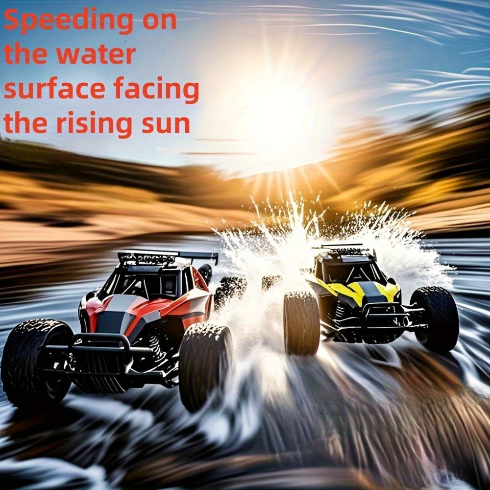 Colorful LED RC Off-Road Car with Red Buggy & Yellow Vehicle Options