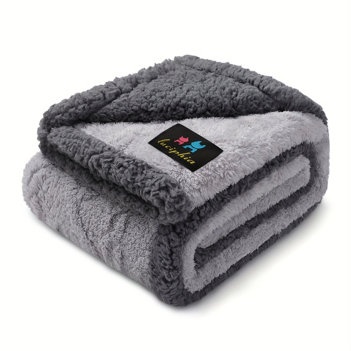 Liquid-Proof Dog Blanket for Sofa & Bed – Reversible Sherpa Fleece Pet Throw Cover for Small Medium Large Dogs & Cats, 6 Sizes, 4 Colors