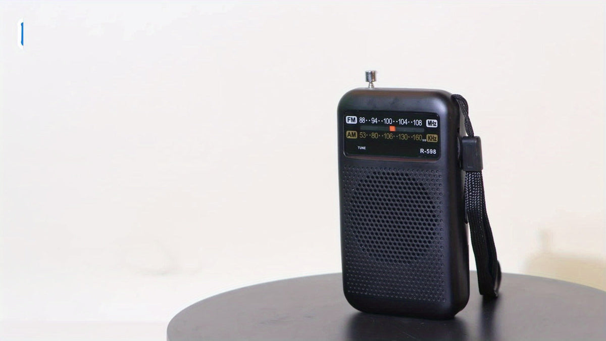 Qoosea Portable AM FM Radio with Long-Distance Reception, Handheld Transistor Radio with Crystal Clear Speaker, Battery Operated 2AA – Compact Emergency Radio for Outdoor, Camping, Travel, Home & Disaster Preparedness