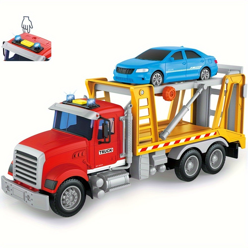 Toy Tow Truck and Crane Models for Vehicle-Themed Pretend Play