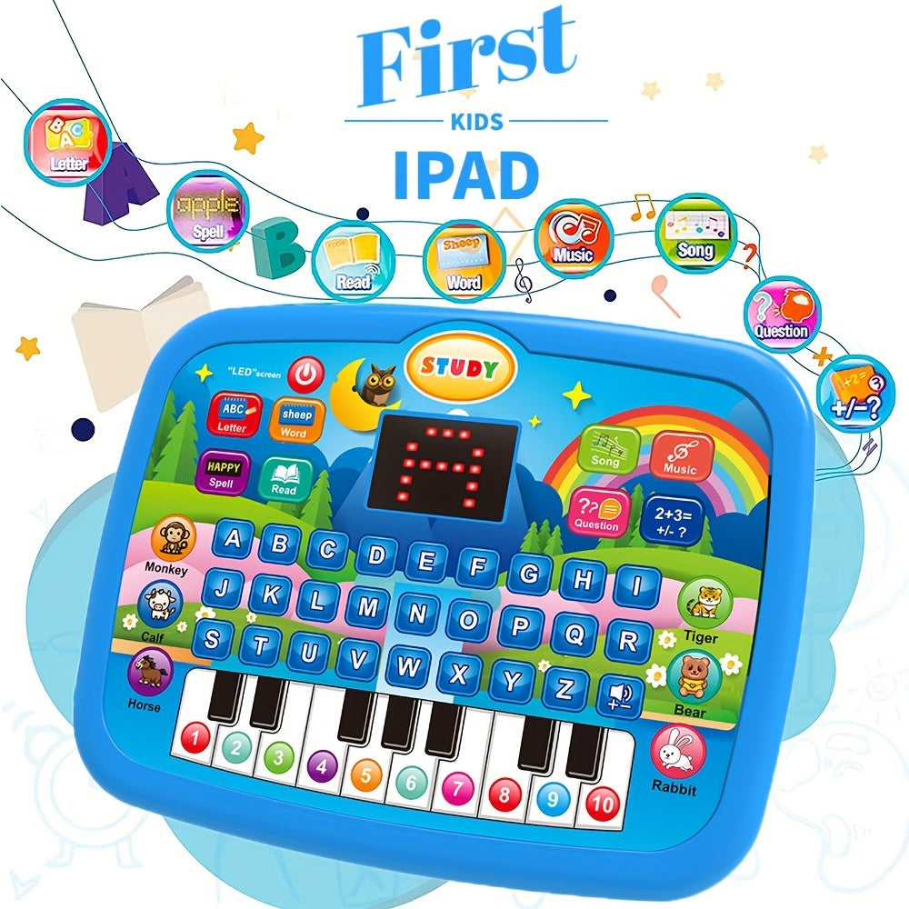 Educational Learning Machine for Kids with 2.2" Screen Alphabet Numbers Music Animals Piano Keys | Interactive Toddler Tablet Toy for Boys Girls Ages 2 3 4 5 | Best Birthday Christmas Gift