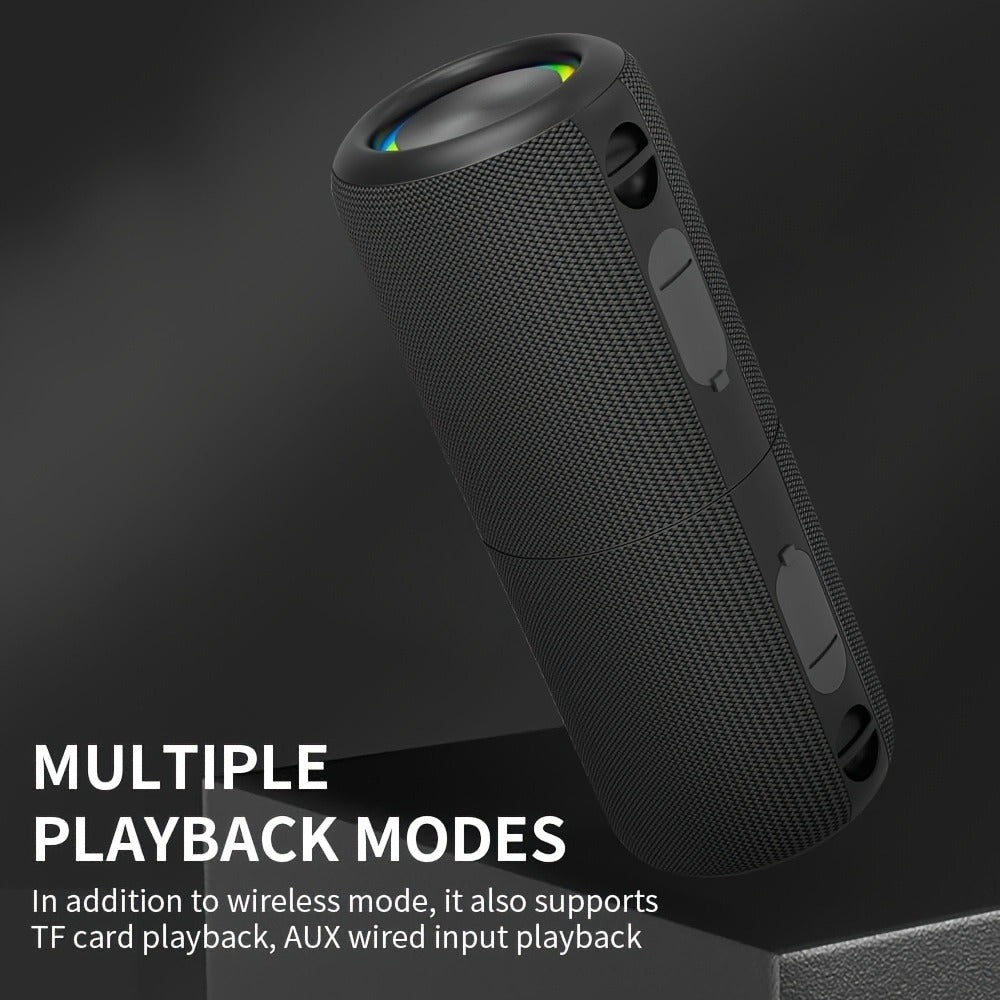 RGB Breathing Light Bluetooth Speaker 2-in-1 Dual Channel Wireless Stereo – Battery or USB Powered, Portable Indoor Outdoor Speaker for Parties, Office, Bedroom, Kitchen, Desk Use