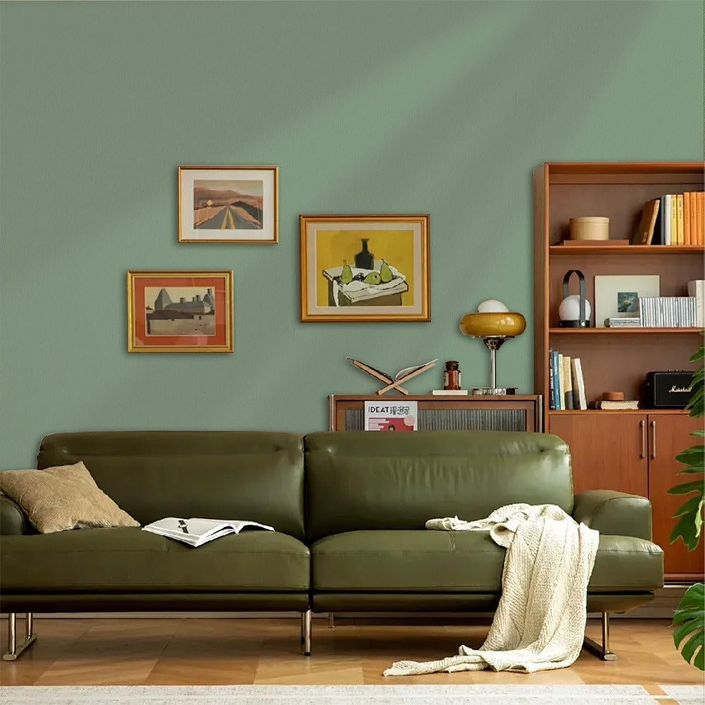 Peel and Stick Wallpaper Textured Matcha Green | Self-Adhesive Contact Paper 23.62"x118.1" Roll | Removable Wall Covering for Kitchen Bathroom Living Room Bedroom Decor