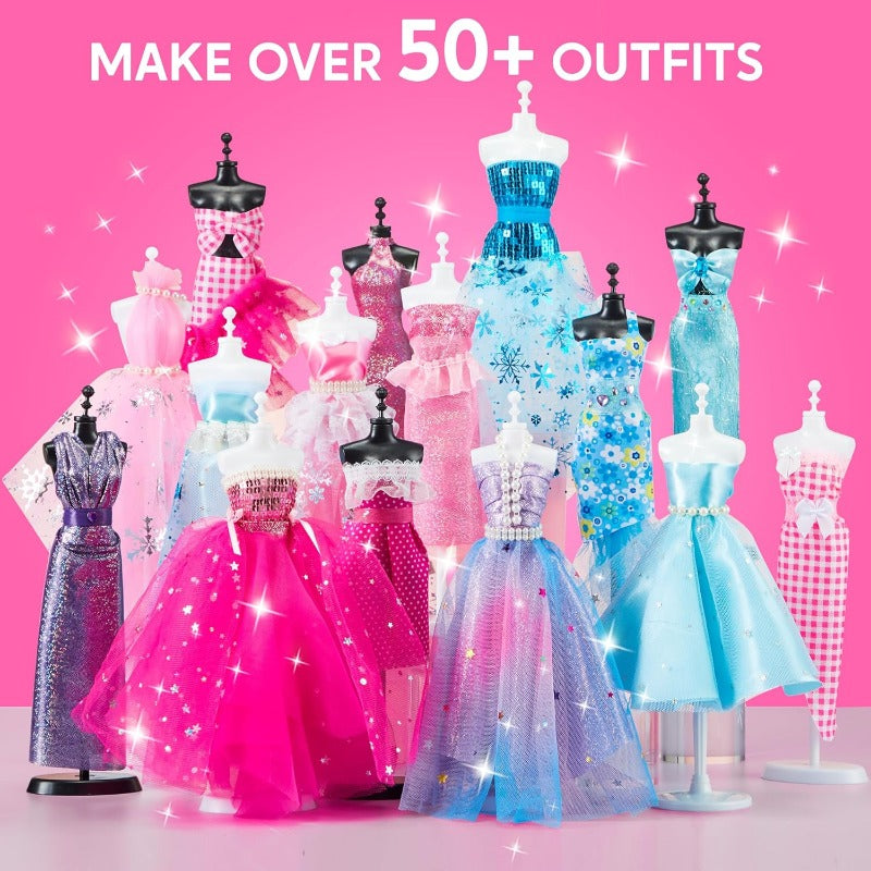 No-Sew Fashion Design Craft Kit with Mannequin Styling Activities
