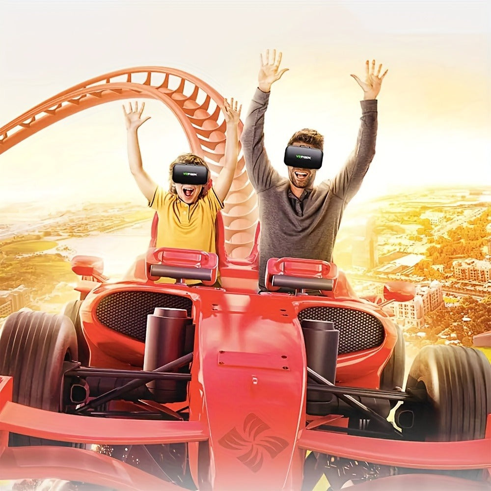 VR Headset All-in-One 3D Standalone with Motion Tracking, Adjustable Headband & Nose Pad – Lightweight VR Park System for Games, Movies & Home Theater, Compatible with PC, Console & Smartphone, 2025 Design