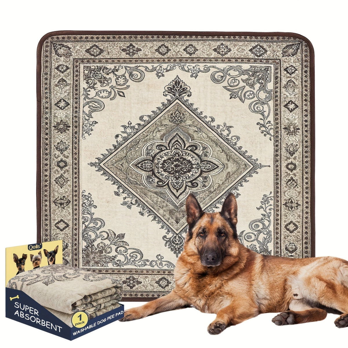 Washable Reusable Dog Pee Pads – Super Absorbent Non-Slip Puppy Training Pads in Multiple Sizes | Heavy-Duty Leakproof Pet Pads for Floor, Crate, Couch & Whelping | 3 Patterns, 4 Size Options