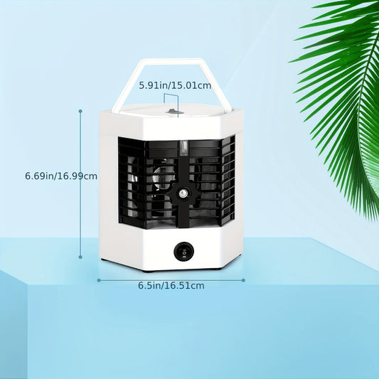 Personal Evaporative Air Cooler with Water & Ice Cooling and Replaceable Filter