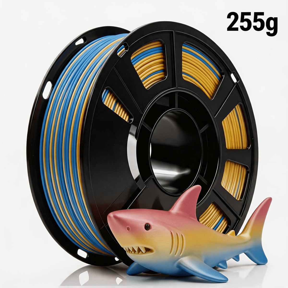 Rainbow PLA Filament 1.75mm Single Dual Triple Color Vacuum Packed – Neatly Wound High Precision ±0.02mm Smooth Printing 0.56lb 0.41lb | Rainbow Gradient PLA Spool for FDM 3D Printers Hobbyists