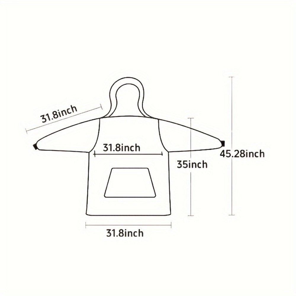 Wearable Hooded Blanket – Reversible Oversized Sherpa Throw with Kangaroo Pocket & Socks, Machine Washable, Christmas Gift, 4 Styles