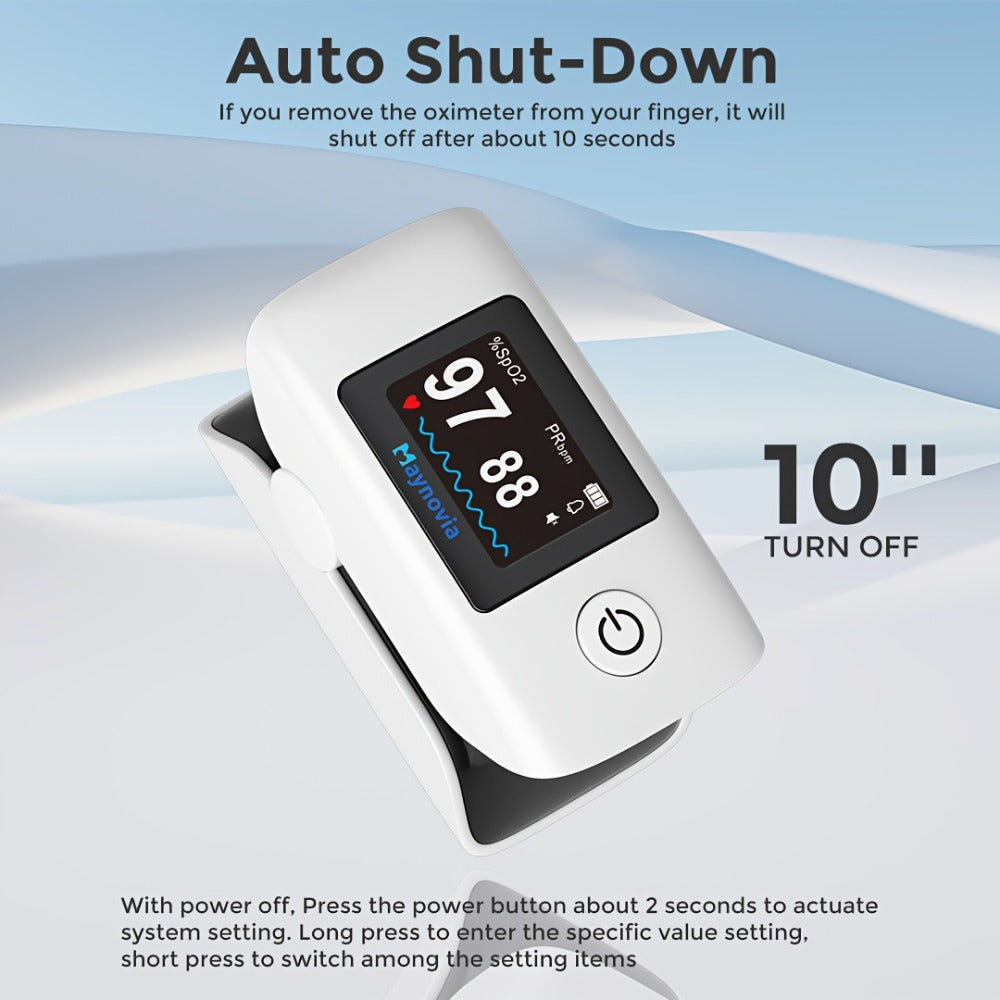 Blood Pressure Monitor Wrist Cuff with Oximeter Fingertip – Digital BP Machine Home Use, 120 Memory, Portable Case & Battery Included, Fully Automatic Hypertension Tracker