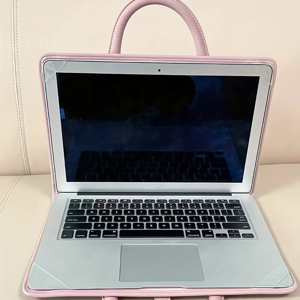 Laptop Sleeve Bag 13 14 15.6 16 Inch Protective Case with Carrying Strap Inner Liner Pouch Compatible MacBook HP Dell Lenovo Multi-Color Portable Shoulder Handbag Travel Briefcase for Women Men