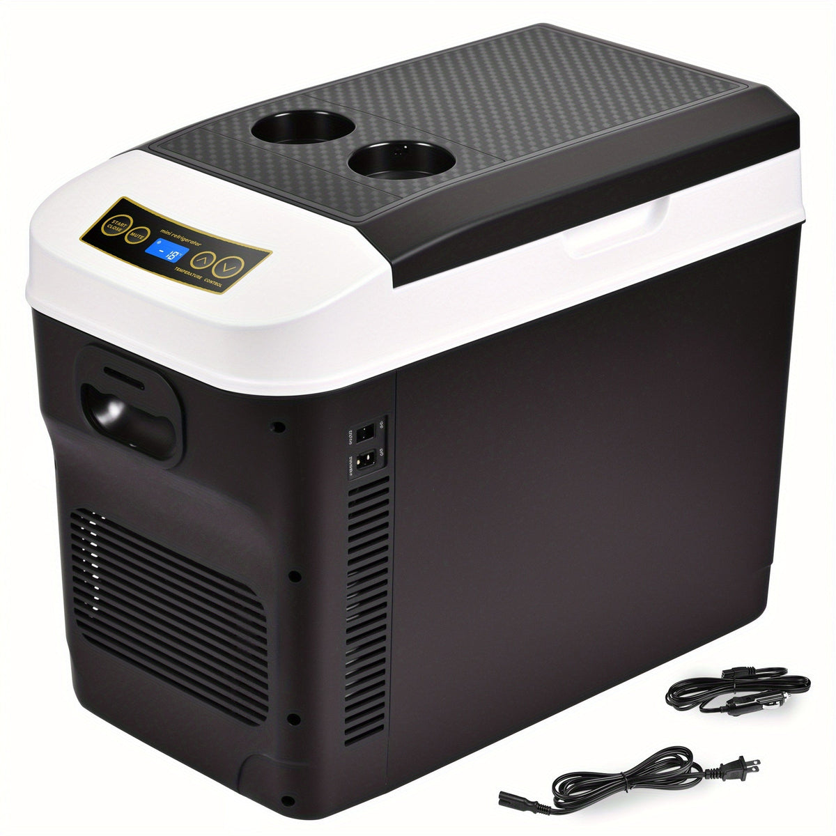 Portable Car Refrigerator Cooler & Warmer, 12V/24V DC & 120V AC Thermoelectric Fridge with Dual-Core Cooling – 23 or 31 Quart Electric Cooler for Camping, RV, Road Trip and Fishing
