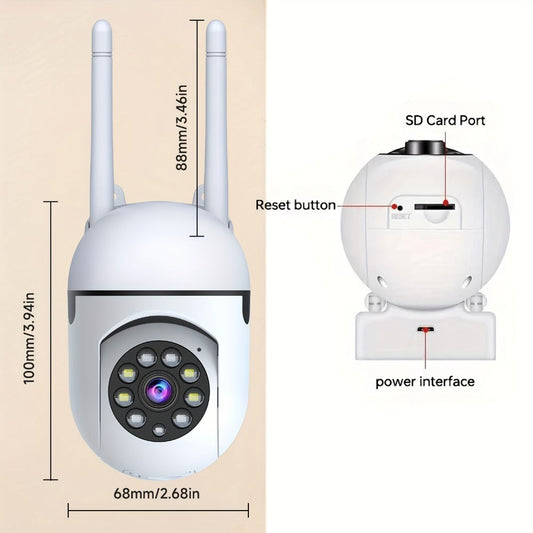 Indoor Security Camera with Pan-Tilt Control & Standard or AI Options