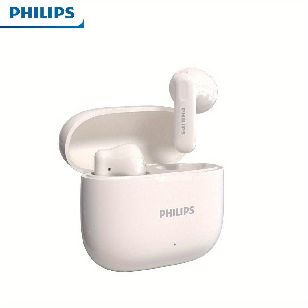 Philips TAT1220 Bluetooth 6.0 Wireless Earbuds ANC Active Noise Cancelling, 360° Surround Sound Open Design Touch Control Type-C Charging, In-Ear Headphones for Sports Daily Use Phone Camping Outdoor