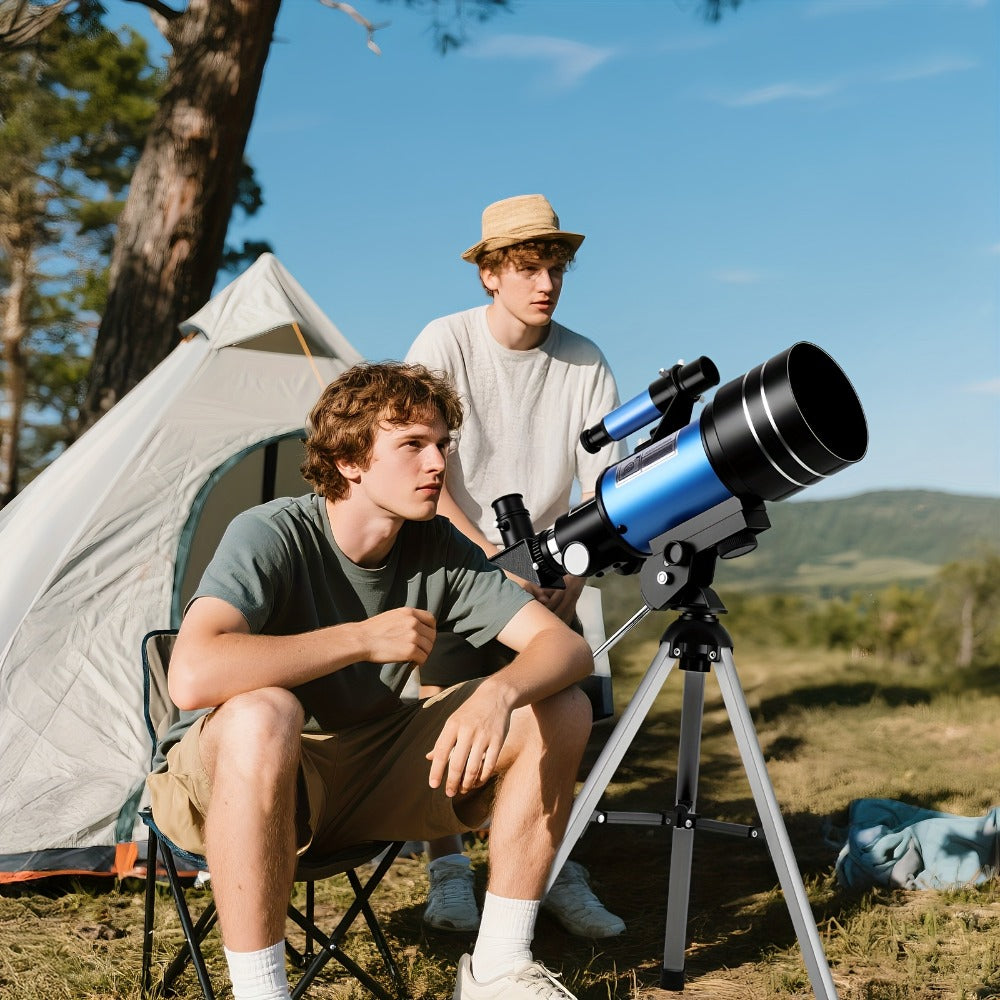 150X Telescope 70mm Aperture for Adults High Power Portable Monocular with Tripod Phone Holder Eyepiece Barlow Lens for Stargazing Nature Viewing Bird Watching Education Gift