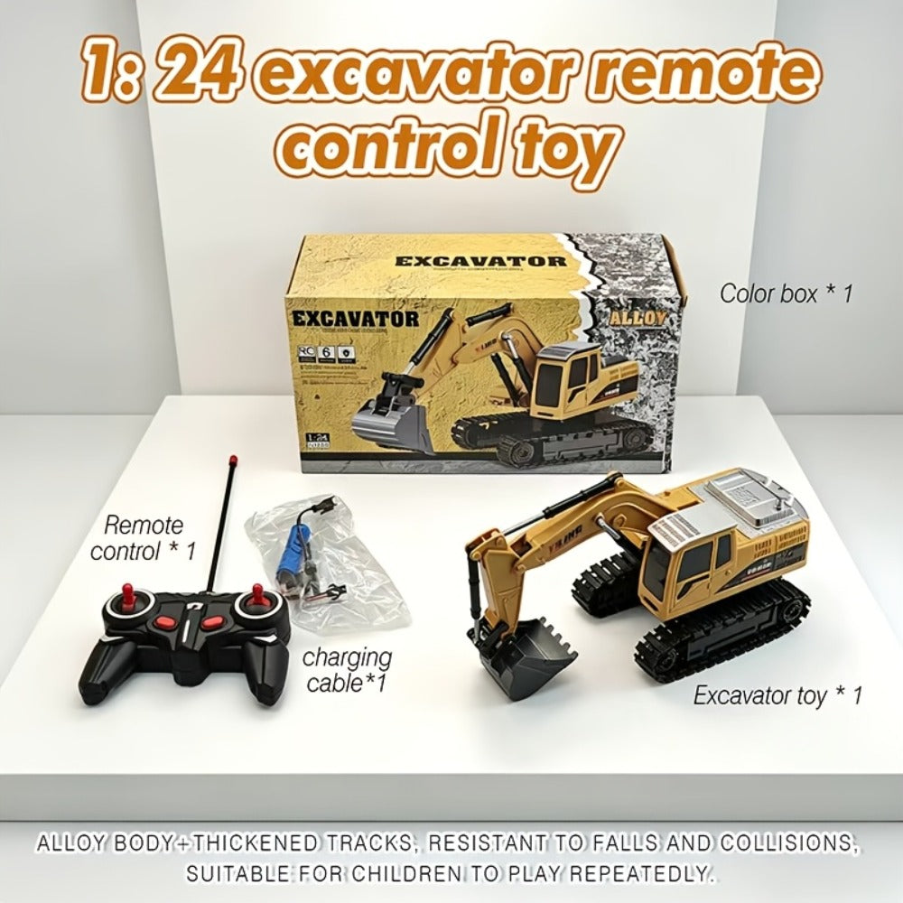 RC Construction Vehicle Toy with Excavator and Multi-Vehicle Options