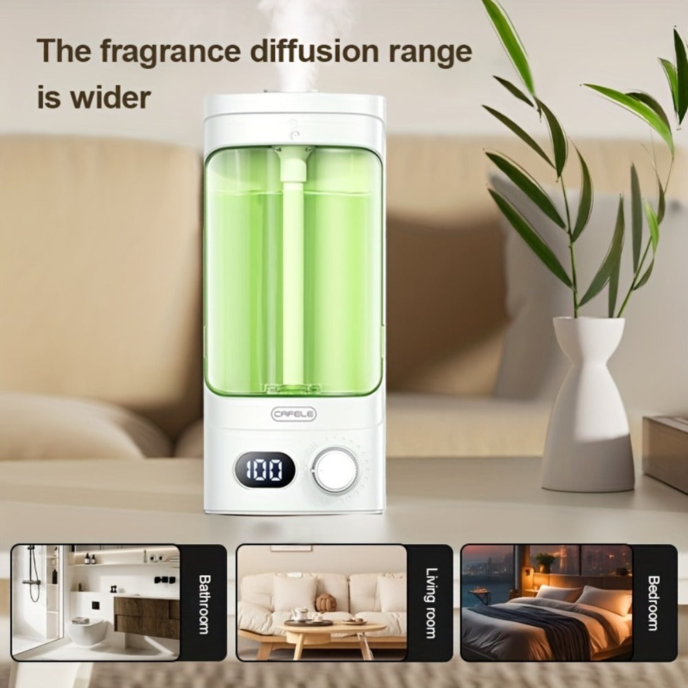 300ml Essential Oil Diffuser 100-Level Mist Control USB Rechargeable – Ultrasonic Soundwave, Auto Shut-Off, Whisper-Quiet Aromatherapy Diffuser for Home Office Bedroom Pet Room, Bundle with Essential Oils