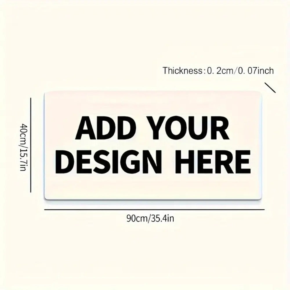 Custom Photo Mouse Pad Large Personalized Desk Mat Print Your Own Image or Text Non-Slip Base Extended Size for Office Gaming Home Unique Gift for Gamers Professionals