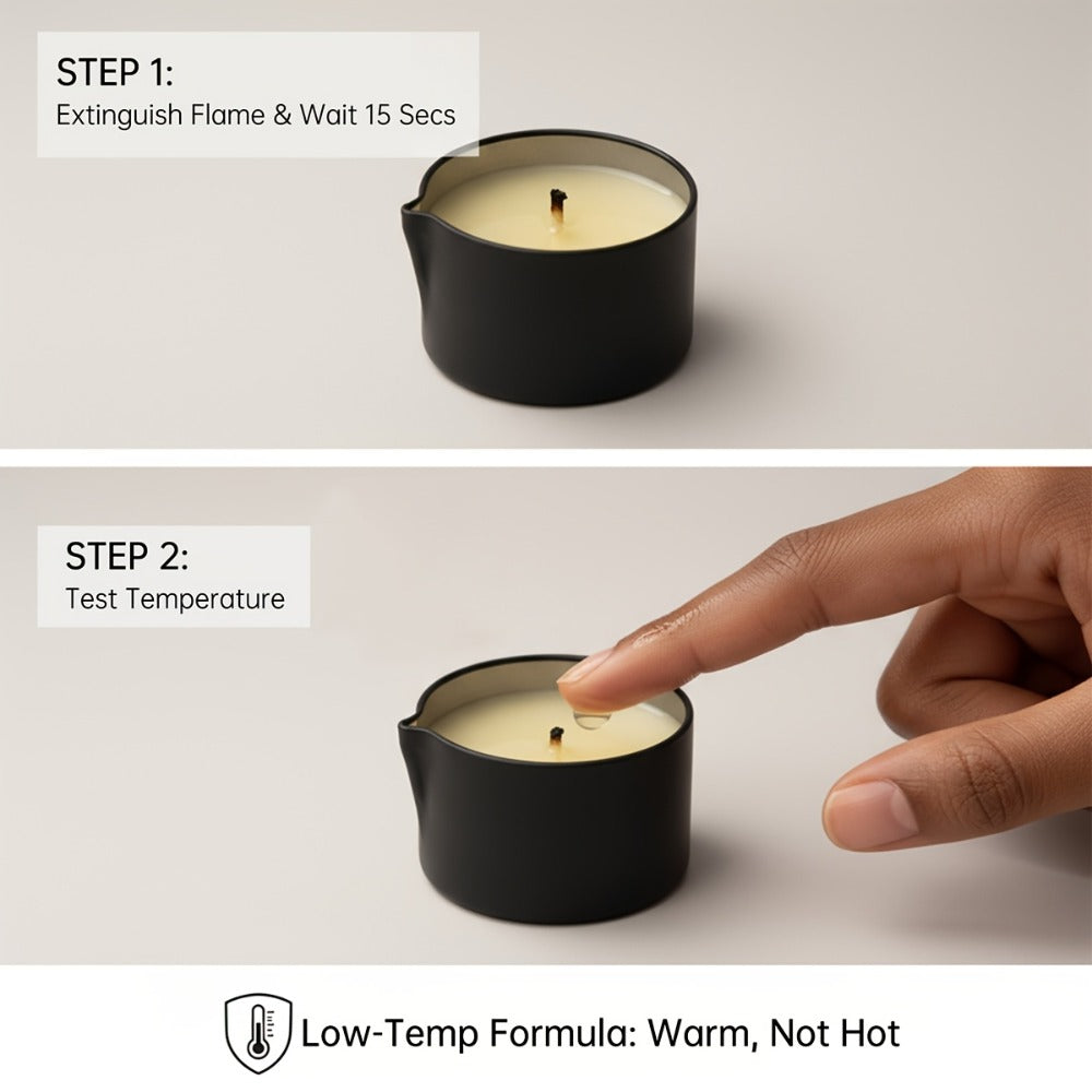 Massage Oil Candle 2-in-1 Soy Wax Scented Candle with Essential Oil Warm Moisturizing Body Lotion 20+ Scents Spa Pedicure Nail Salon Wedding Valentine Gift for Women