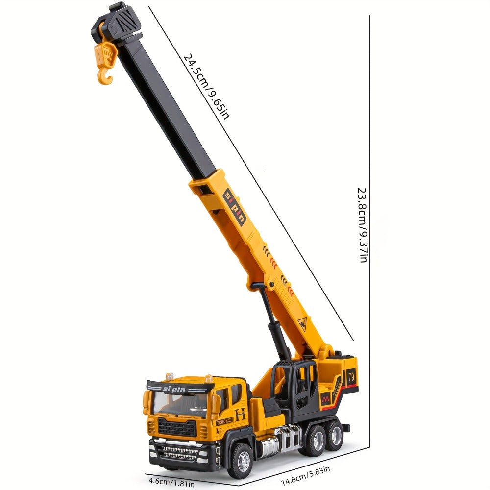Construction Vehicle Toy Set with Excavator, Mixer, Dump Truck and Crane Options