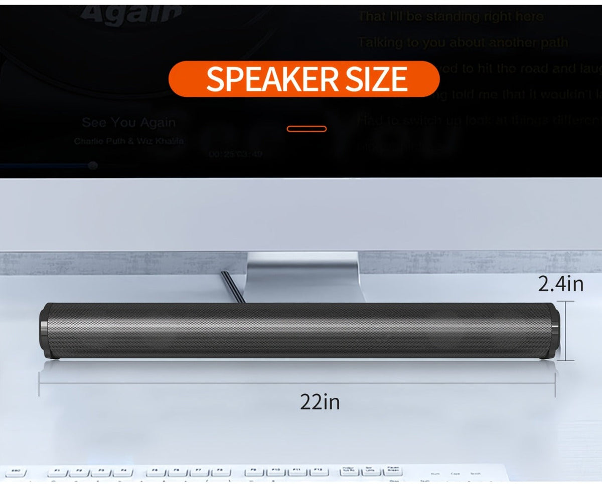 4D Surround Sound Subwoofer Speaker – Wireless & Wired, USB Plug & Play, Party Speaker for Laptop, Home Theater & Music Devices, Birthday Gift Idea