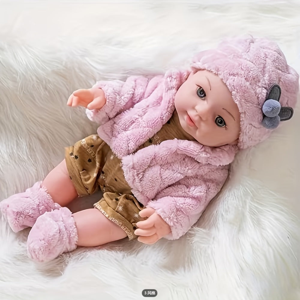 12-Inch Pink Reborn Baby Doll with Multiple Style Options