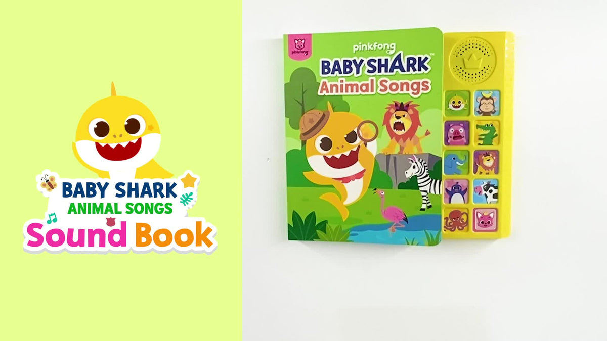 Baby Shark Sound Book for Toddlers — Pinkfong 10-Button Interactive Animal Songs Sing-Along Nursery Rhymes Learning Book Kids Ages 1-3, Birthday Baby Shower Christmas Gift