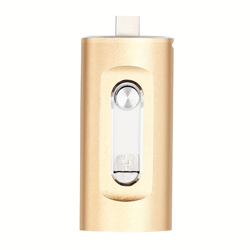 4-in-1 USB 3.0 Flash Drive 128GB 256GB for iPhone, Android, USB-C & PC – Ultra-Fast Data Transfer Thumb Drive Photo Stick Memory Stick with Lightning, Type-C, USB-A & Micro USB Ports