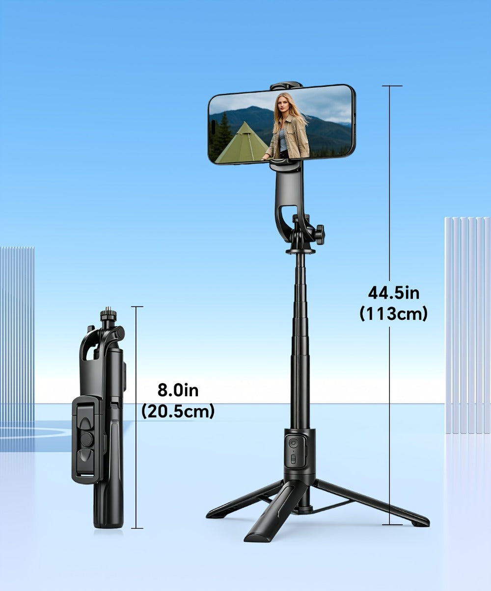 40 Inch Bluetooth Selfie Stick Tripod with Wireless Remote & 360° Rotation – 2-in-1 Extendable Phone Stand Compatible with iPhone 16 15 14 13 12 11 Android Smartphones for Vlog Travel Photography